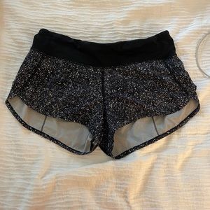 LuluLemon Speckled Speed Up Shorts
